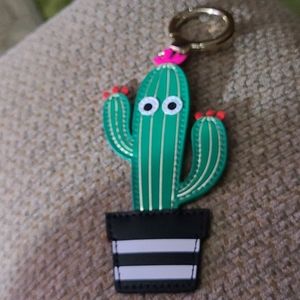 Kate spade catcus key chain.used